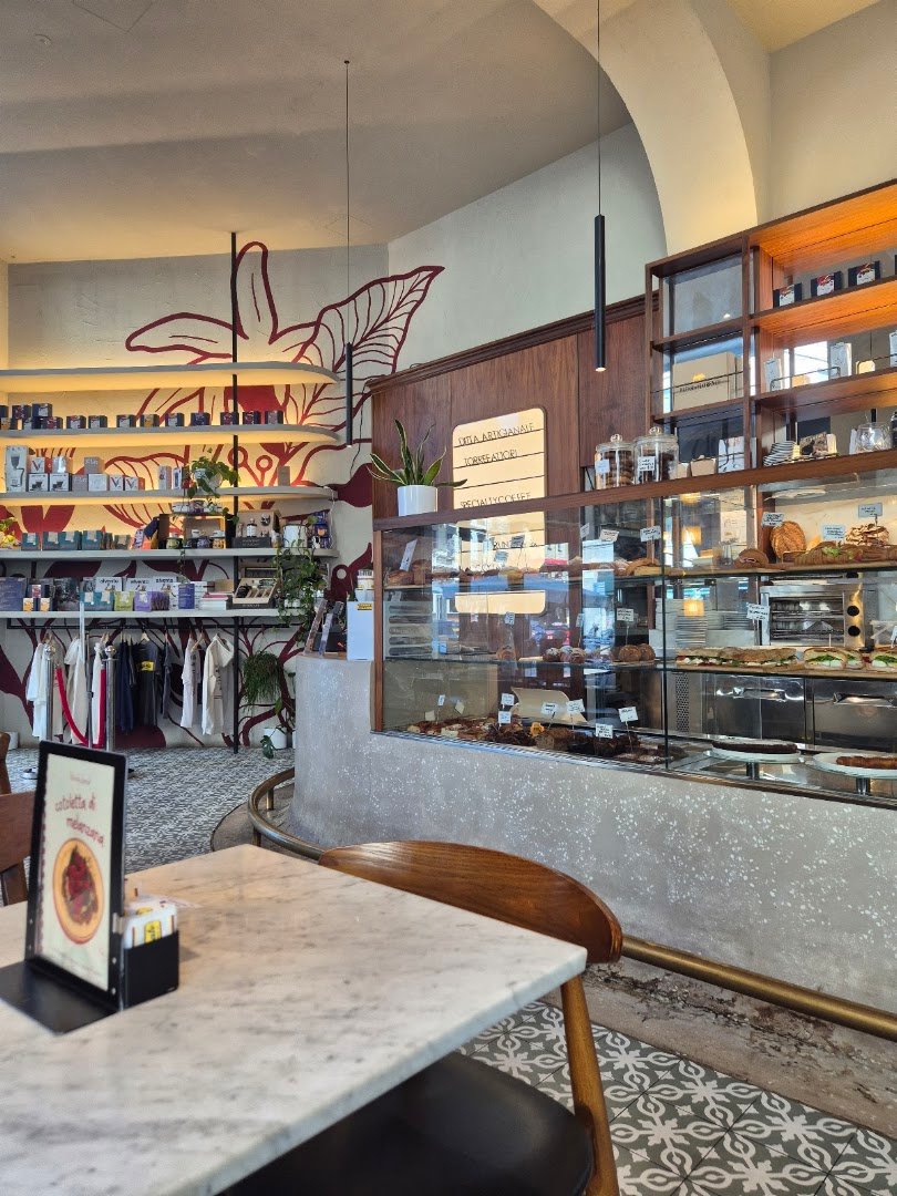 Interior of Ditta Artigianale Specialty Coffee Roasters, specialty coffee shop in Milan