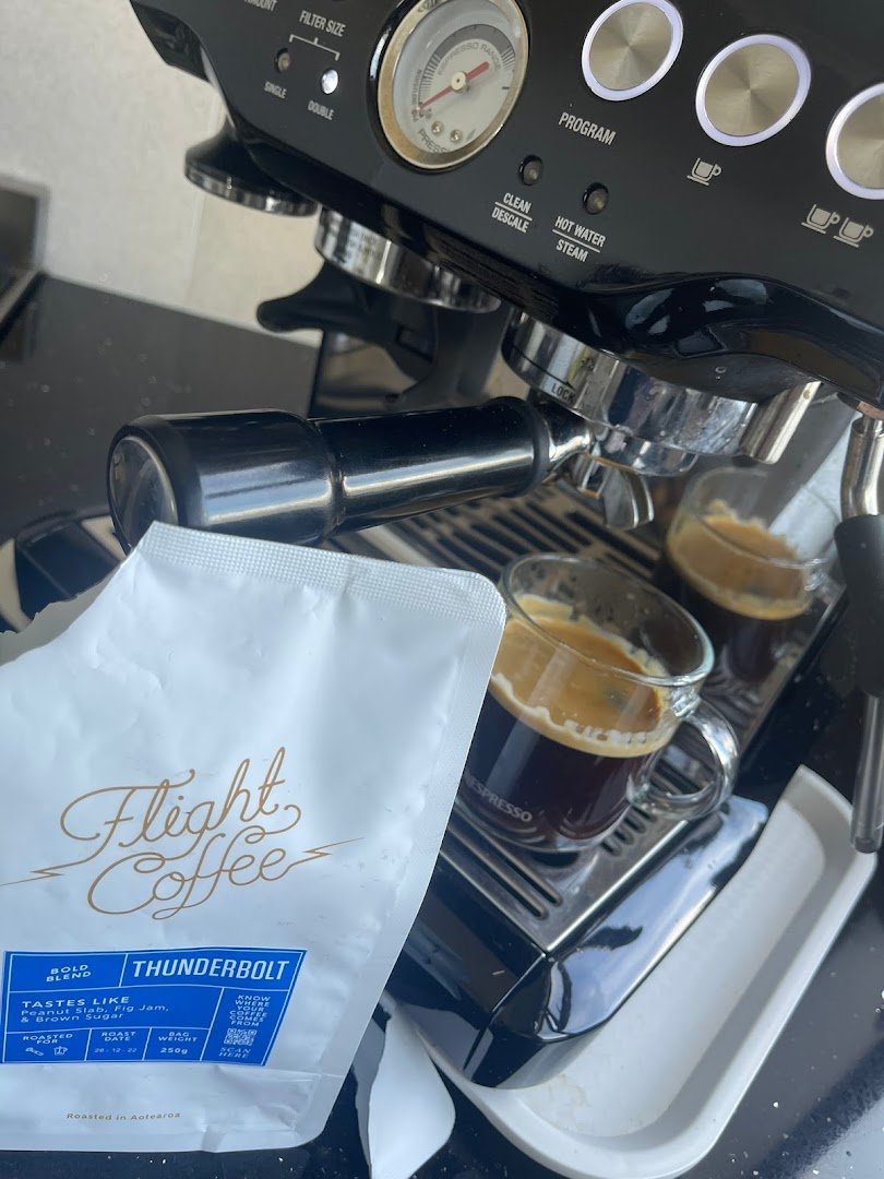 Coffee at Flight Coffee Roastery, specialty coffee shop in Wellington