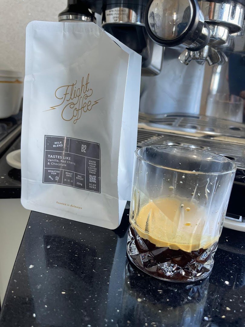 Coffee at Flight Coffee Roastery, specialty coffee shop in Wellington