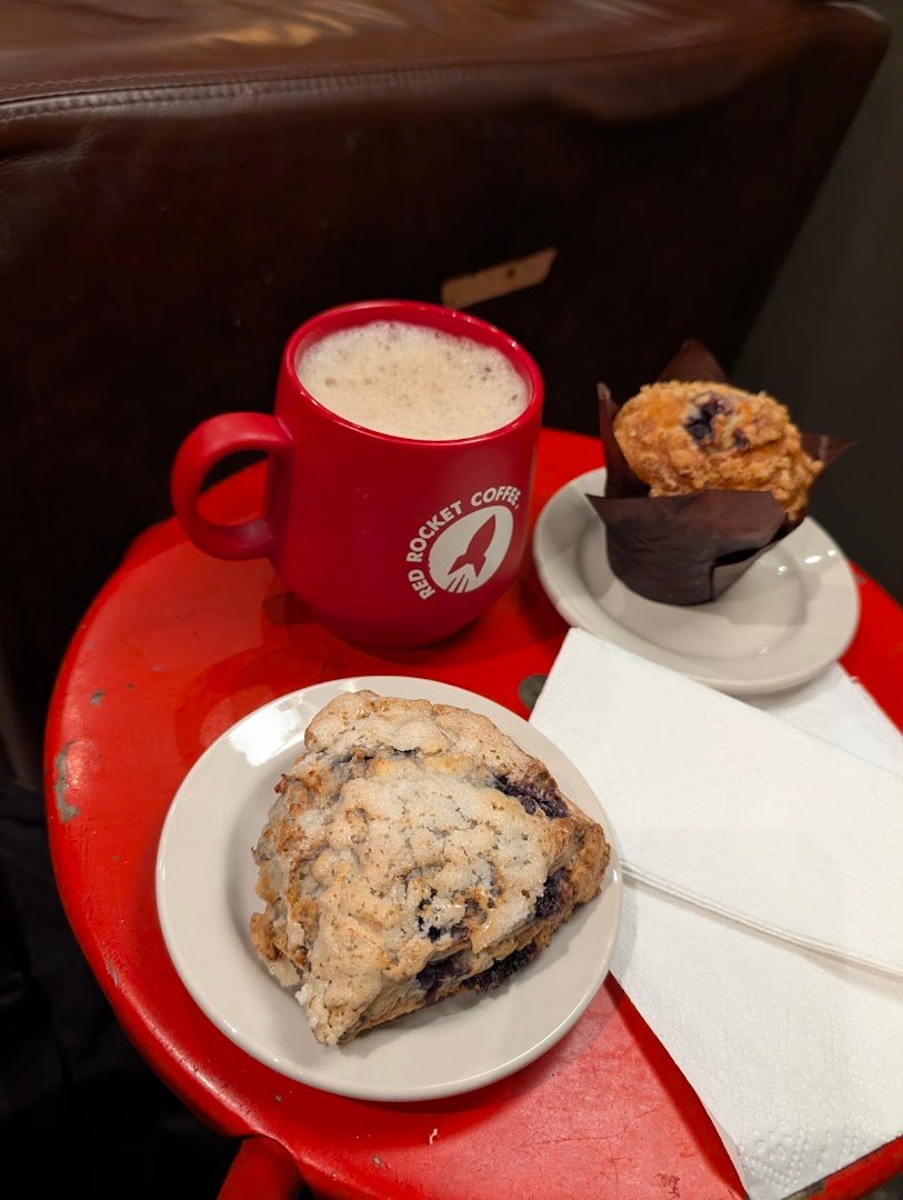 Coffee at Red Rocket Coffee, specialty coffee shop in Toronto