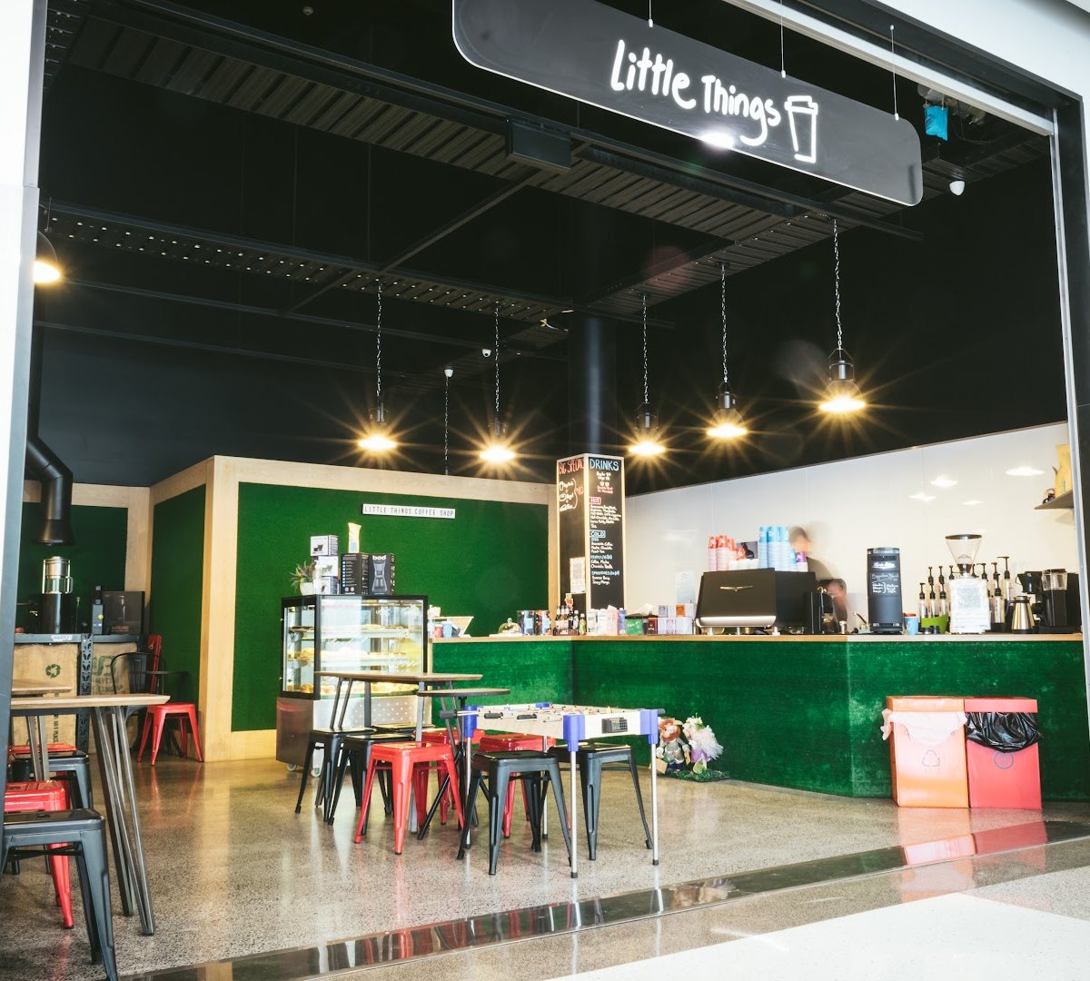 Interior of Little Things Coffee Shop & Micro-Roastery, specialty coffee shop in Auckland