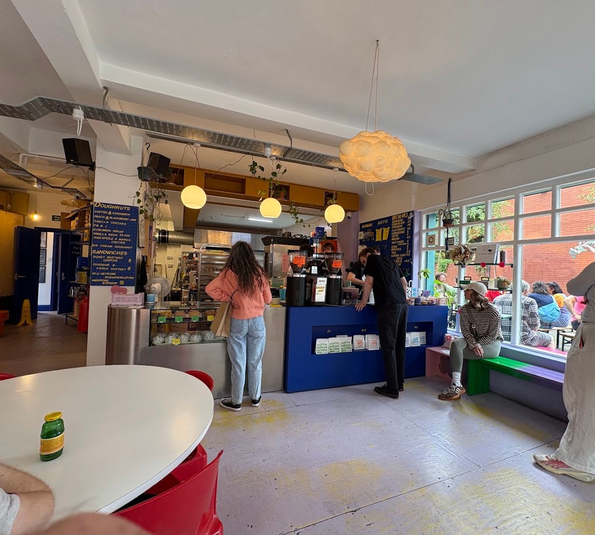 Interior of Siop Shop, specialty coffee shop in Manchester