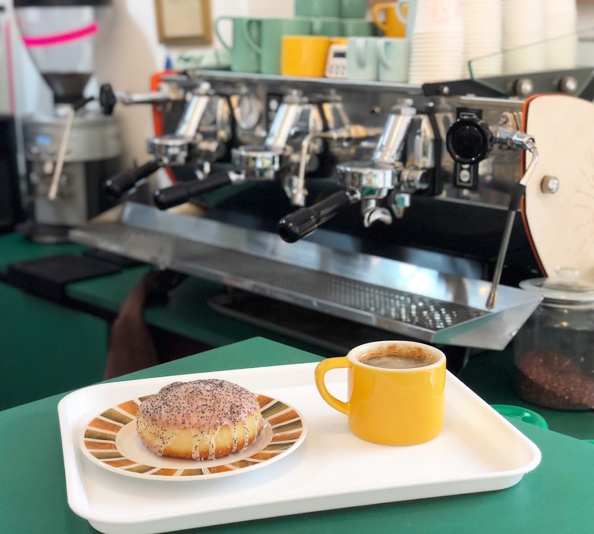 Coffee at Siop Shop, specialty coffee shop in Manchester