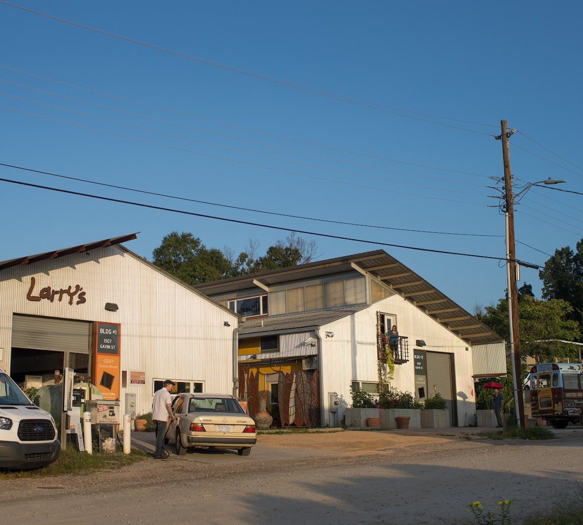 Storefront of Larry's Coffee, specialty coffee shop in Raleigh-Durham