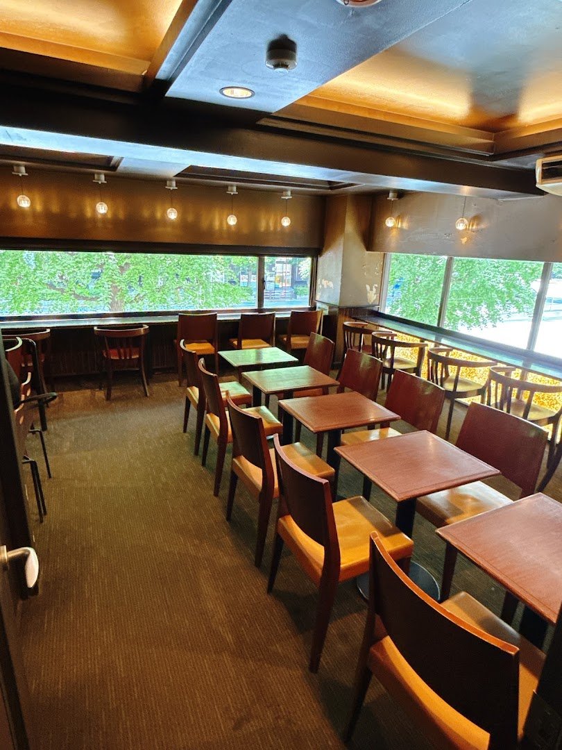 Interior of Bless Coffee, specialty coffee shop in Tokyo