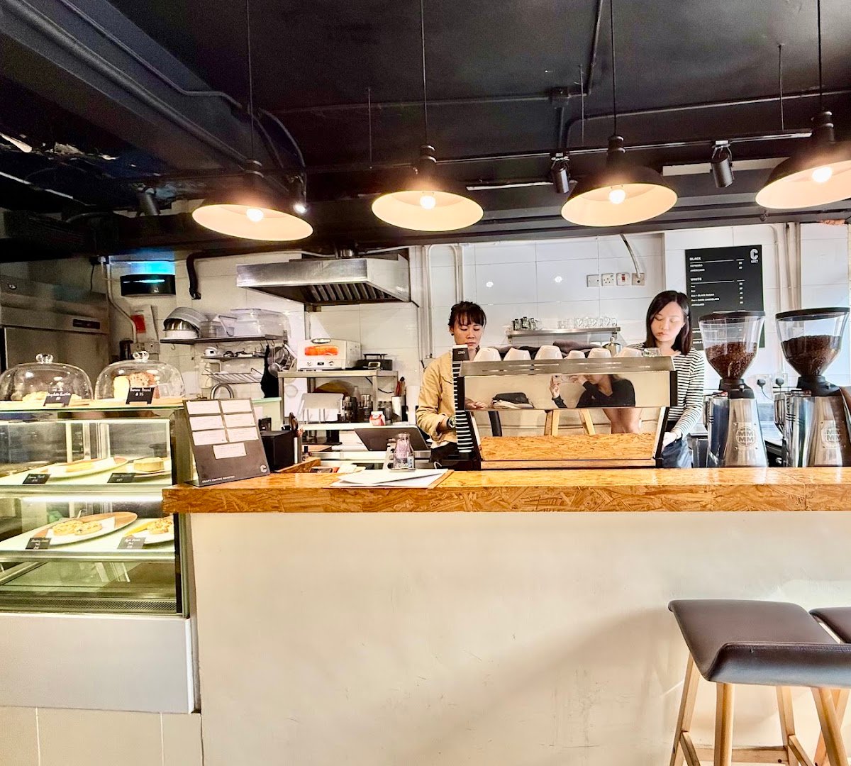Interior of Craft Coffee Roaster, specialty coffee shop in Hong Kong