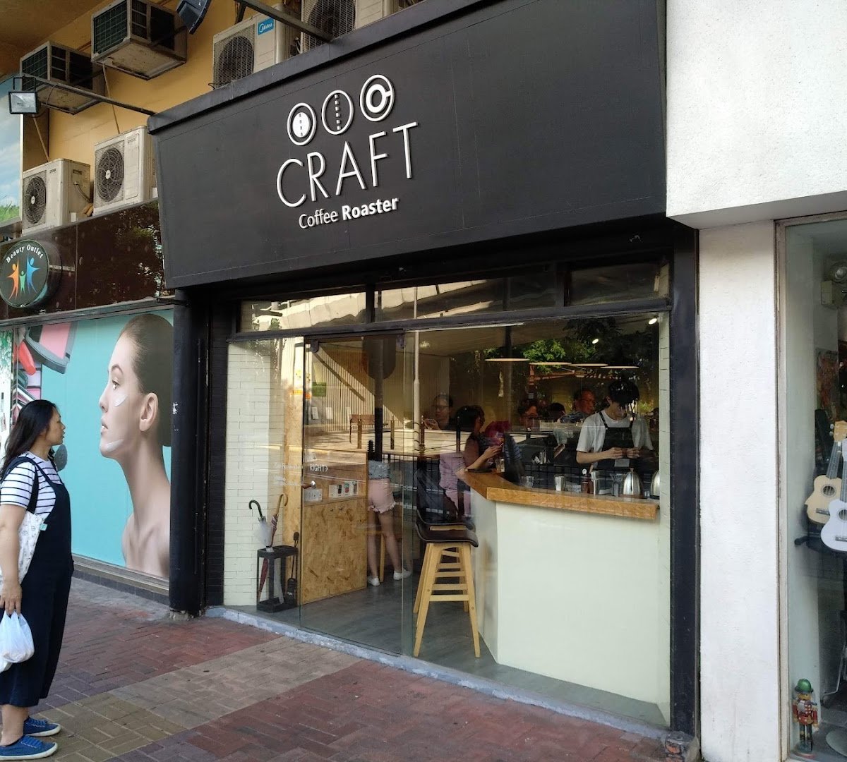 Storefront of Craft Coffee Roaster, specialty coffee shop in Hong Kong