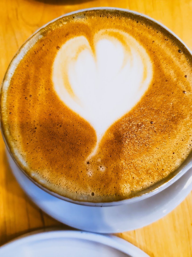 Coffee at Melo Coffee & Kitchen, specialty coffee shop in Rochester