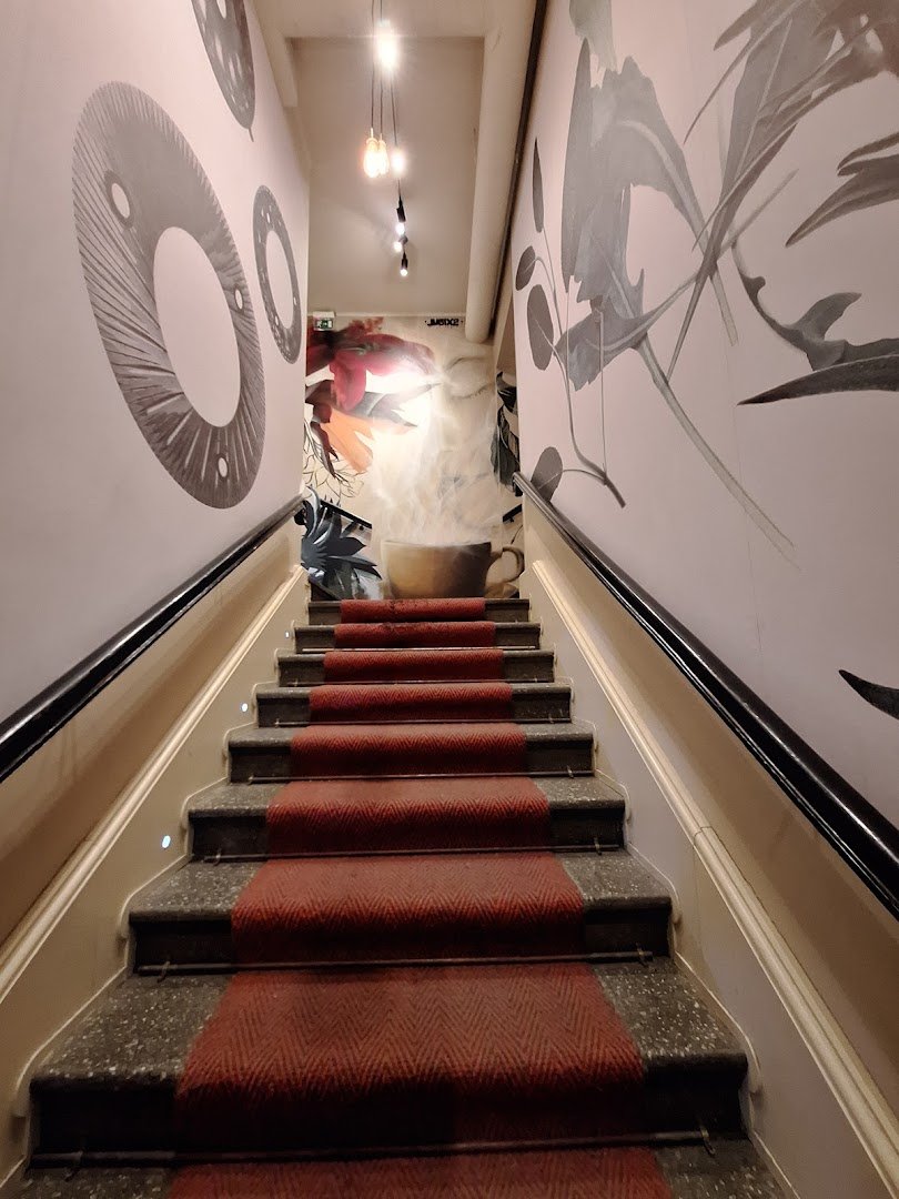 Interior of La Torrefazione, specialty coffee shop in Helsinki