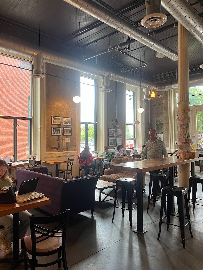 Interior of Gryphon Cafe, specialty coffee shop in Philadelphia
