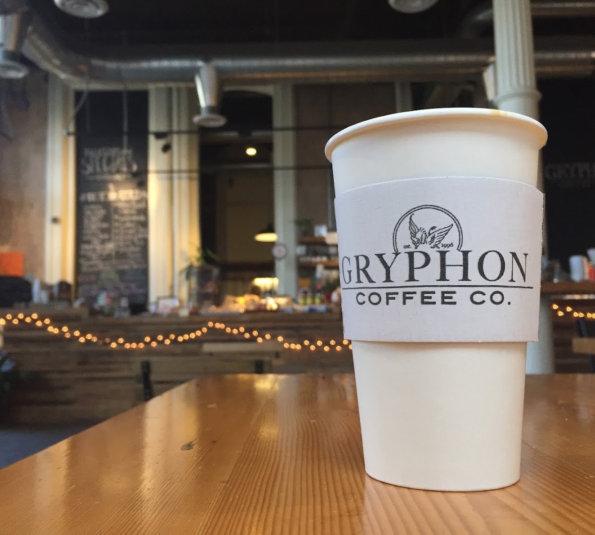 Coffee at Gryphon Cafe, specialty coffee shop in Philadelphia