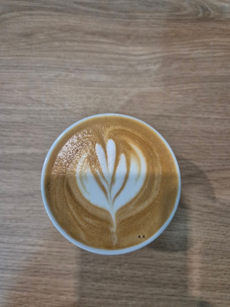Coffee at Krušný kafe, specialty coffee shop in Prague