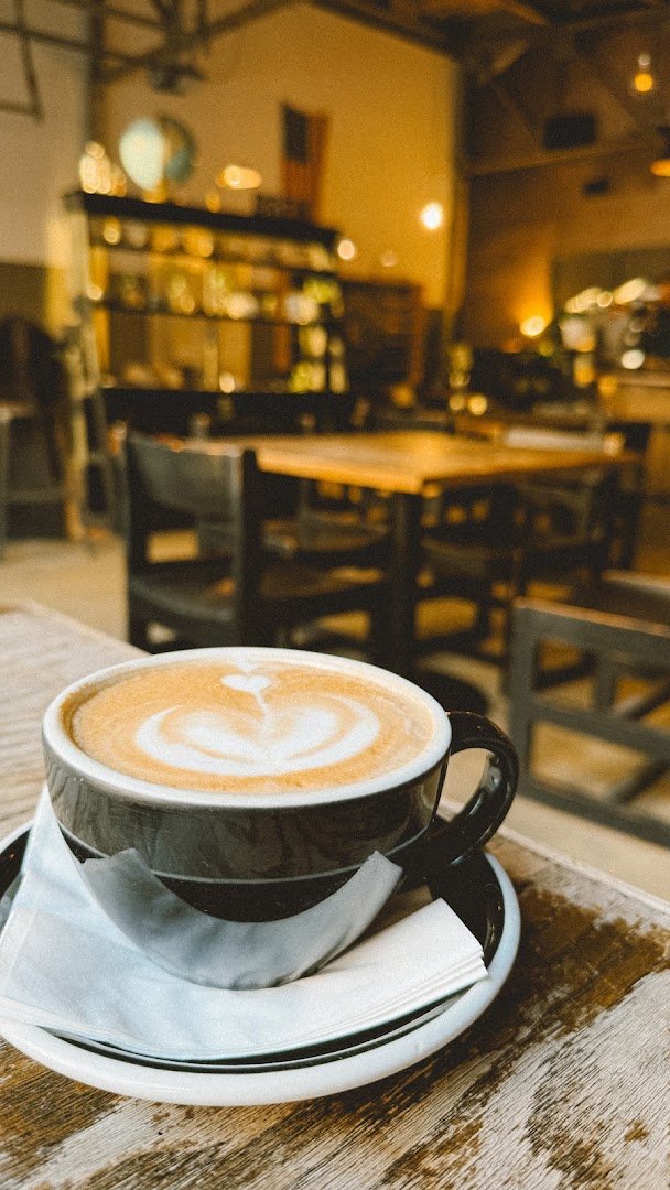 Coffee at Kaffeine Coffee Company, specialty coffee shop in Indianapolis