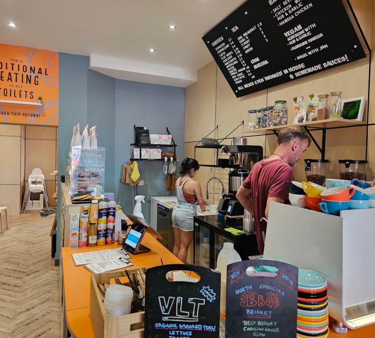 Interior of SMOAK Coffee - Chorlton, specialty coffee shop in Manchester