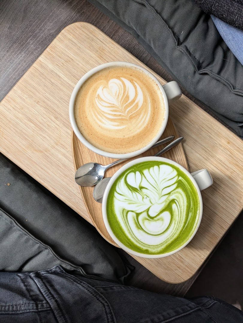 Coffee at Version Coffee, specialty coffee shop in Prague
