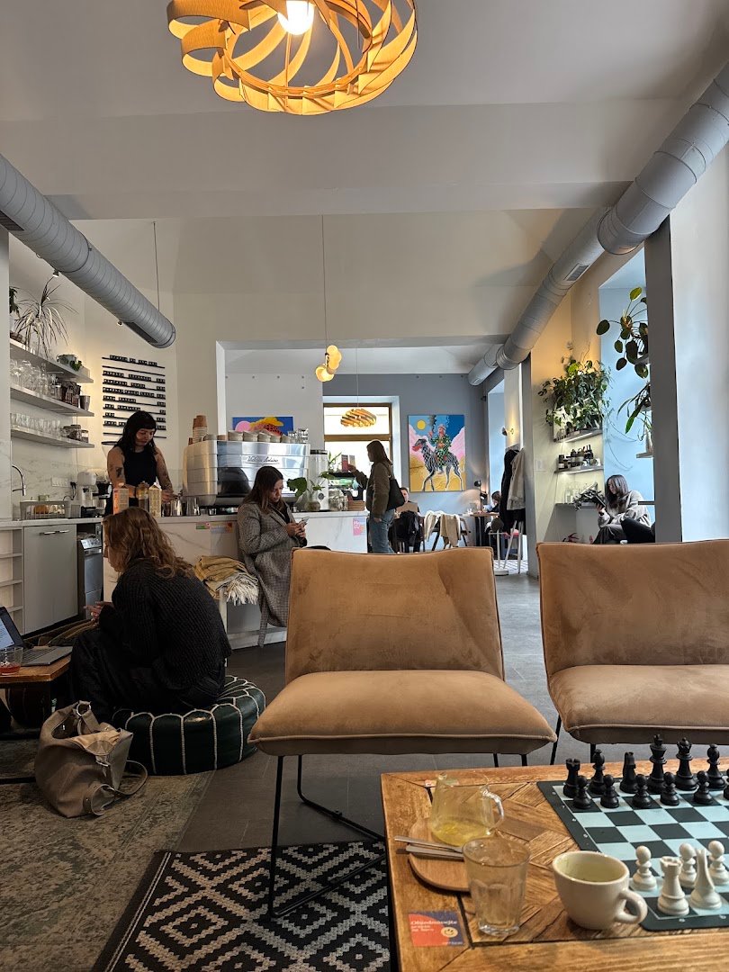 Interior of Version Coffee, specialty coffee shop in Prague