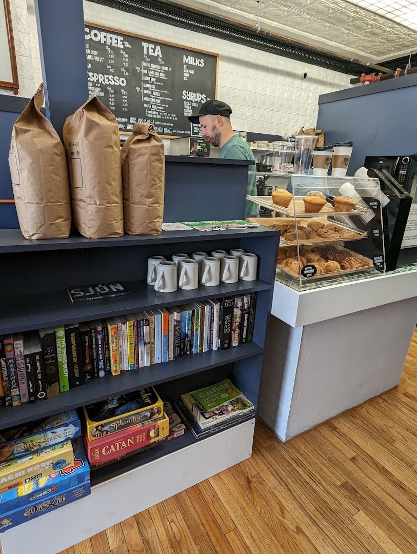 Interior of Cordella's, specialty coffee shop in Worcester
