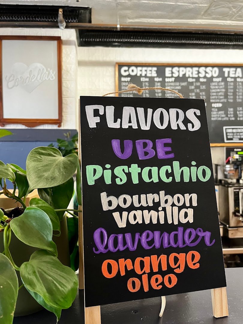 Interior of Cordella's, specialty coffee shop in Worcester
