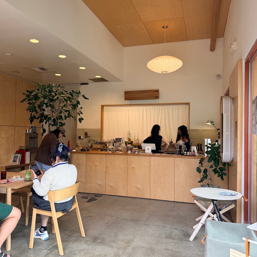 Interior of ANDO, specialty coffee shop in Honolulu