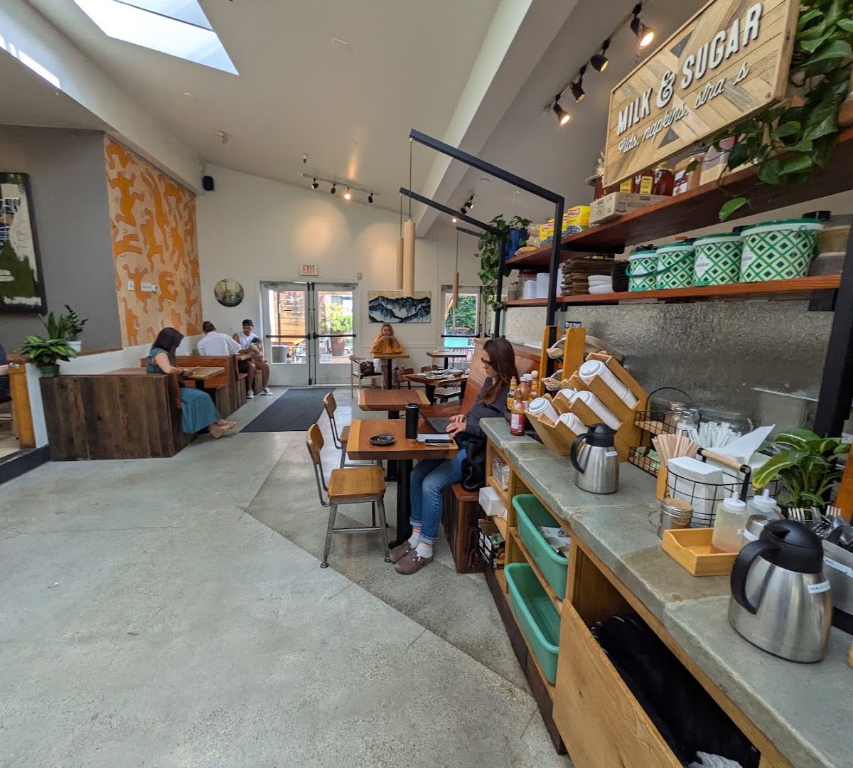 Interior of 11th Hour Coffee, specialty coffee shop in Santa Cruz
