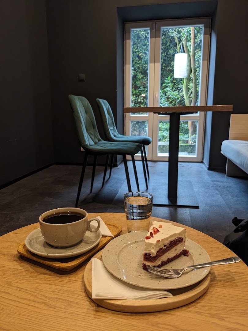 Coffee at 21 Coffee, specialty coffee shop in Prague