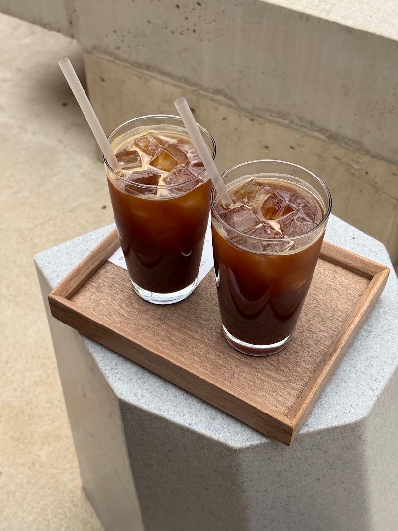 Coffee at Travertine Coffee, specialty coffee shop in Seoul