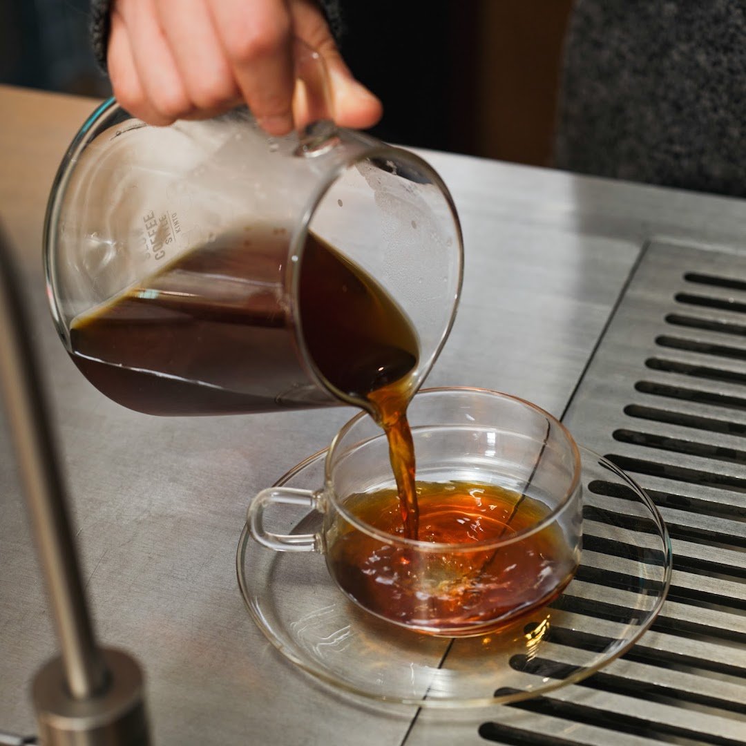 Coffee at Travertine Coffee, specialty coffee shop in Seoul