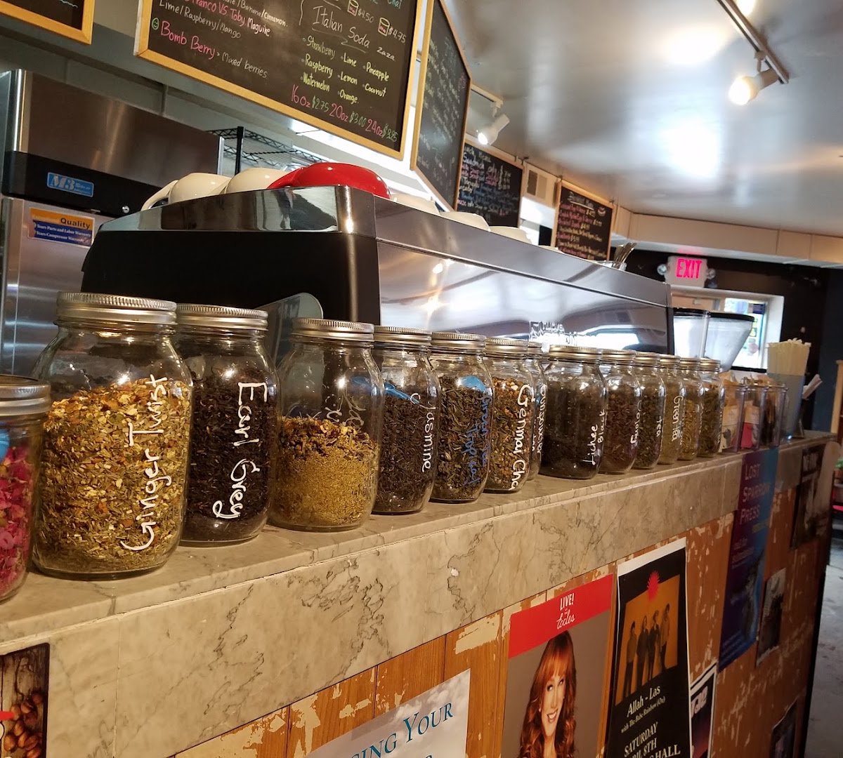 Interior of Café on 1st, specialty coffee shop in Salt Lake City