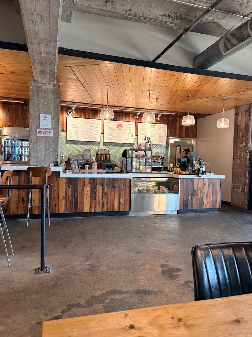 Interior of Top Out Cafe, specialty coffee shop in Indianapolis
