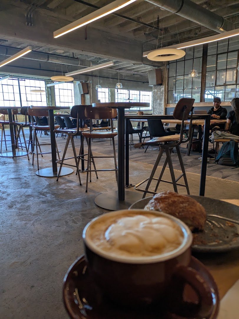 Interior of Top Out Cafe, specialty coffee shop in Indianapolis