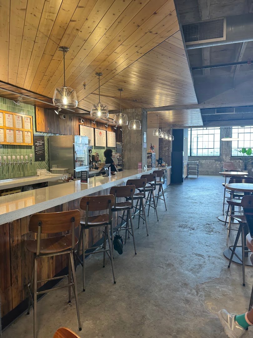 Interior of Top Out Cafe, specialty coffee shop in Indianapolis