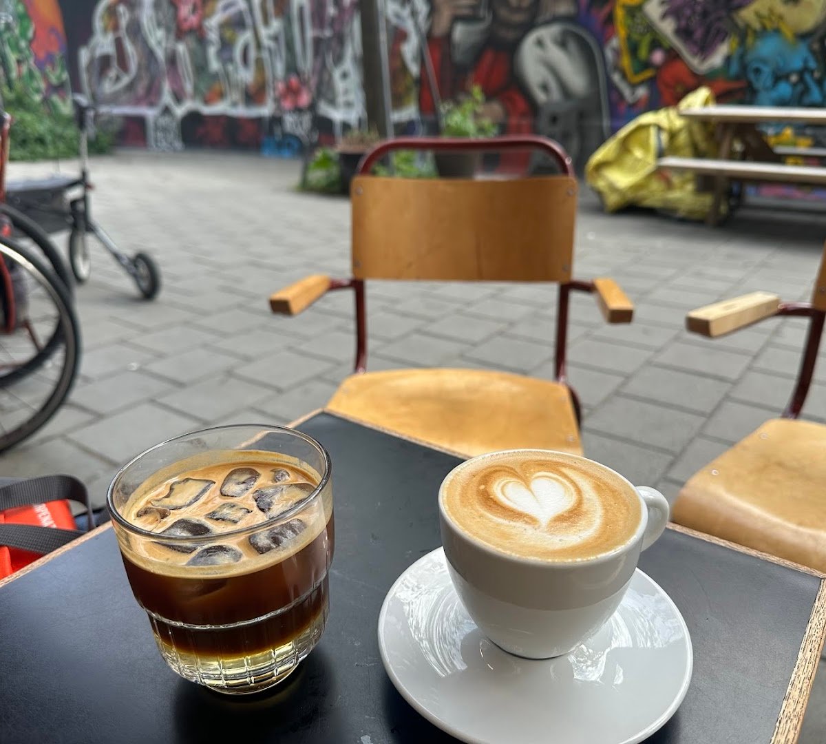 Coffee at Fuglen, specialty coffee shop in Oslo