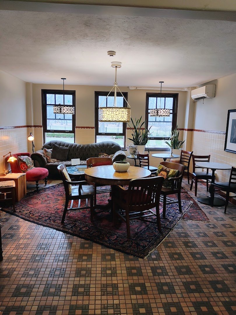 Interior of Mansion Society, specialty coffee shop in Indianapolis
