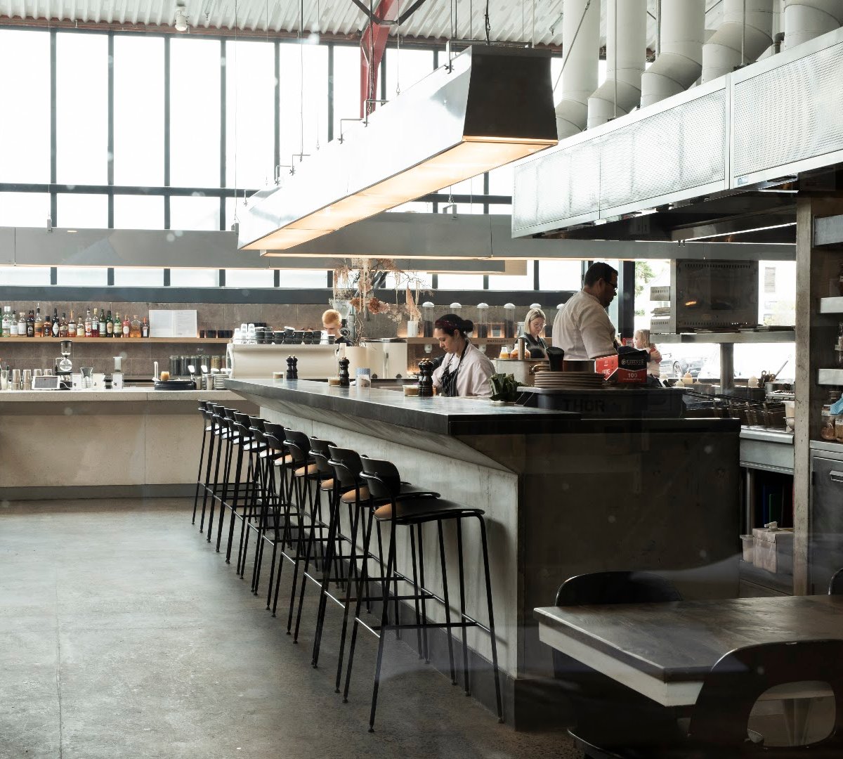 Interior of Ozone Coffee, specialty coffee shop in Auckland
