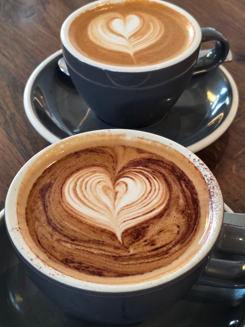 Coffee at Ozone Coffee, specialty coffee shop in Auckland