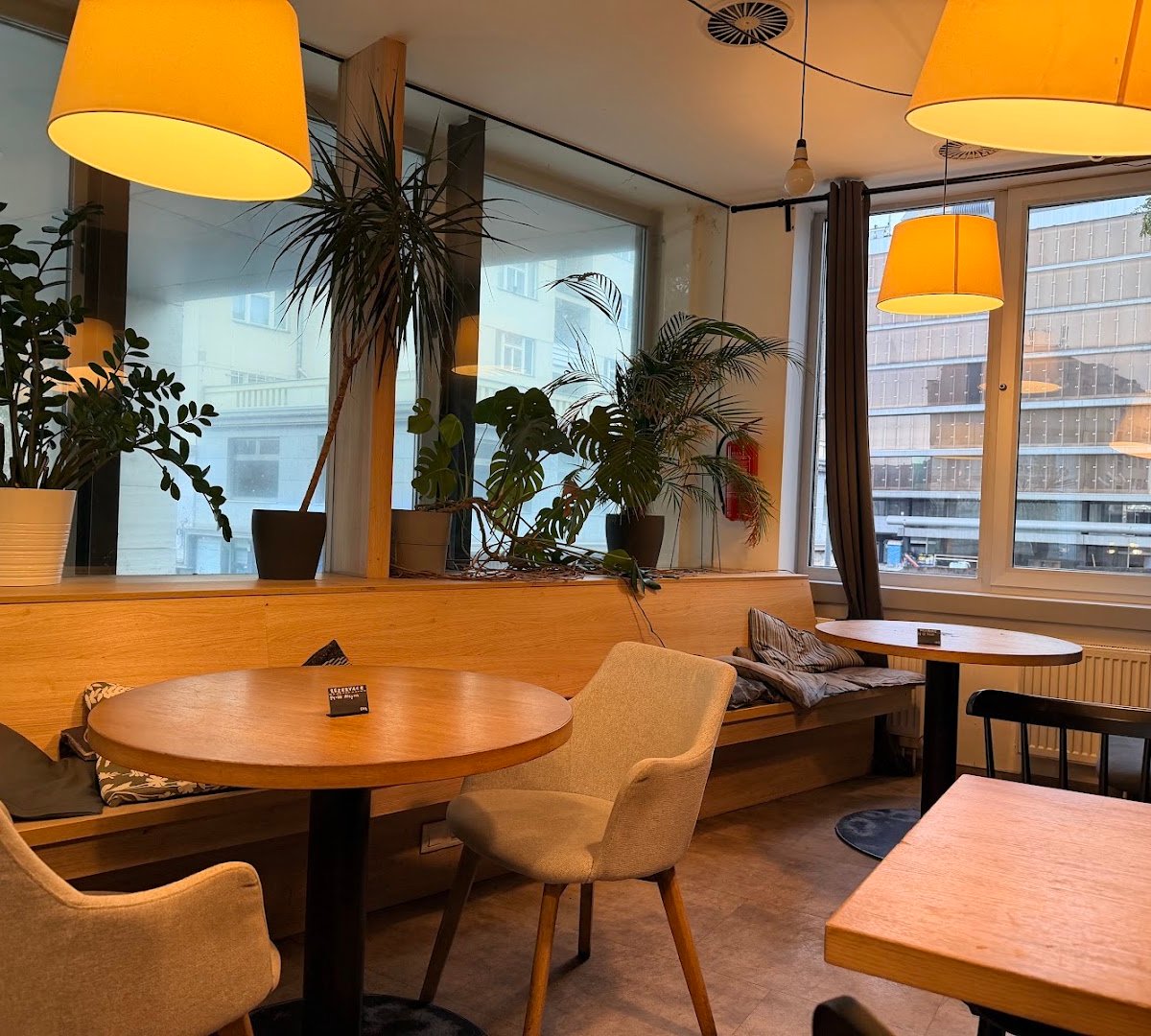 Interior of Cafedu, specialty coffee shop in Prague