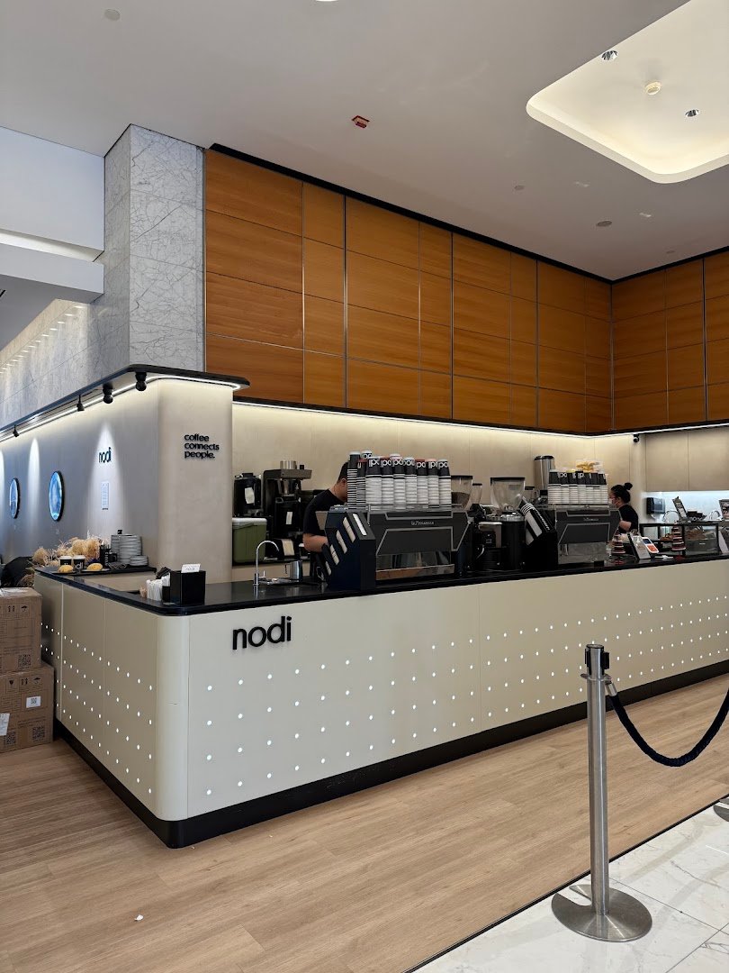 Interior of nodi, specialty coffee shop in Hong Kong