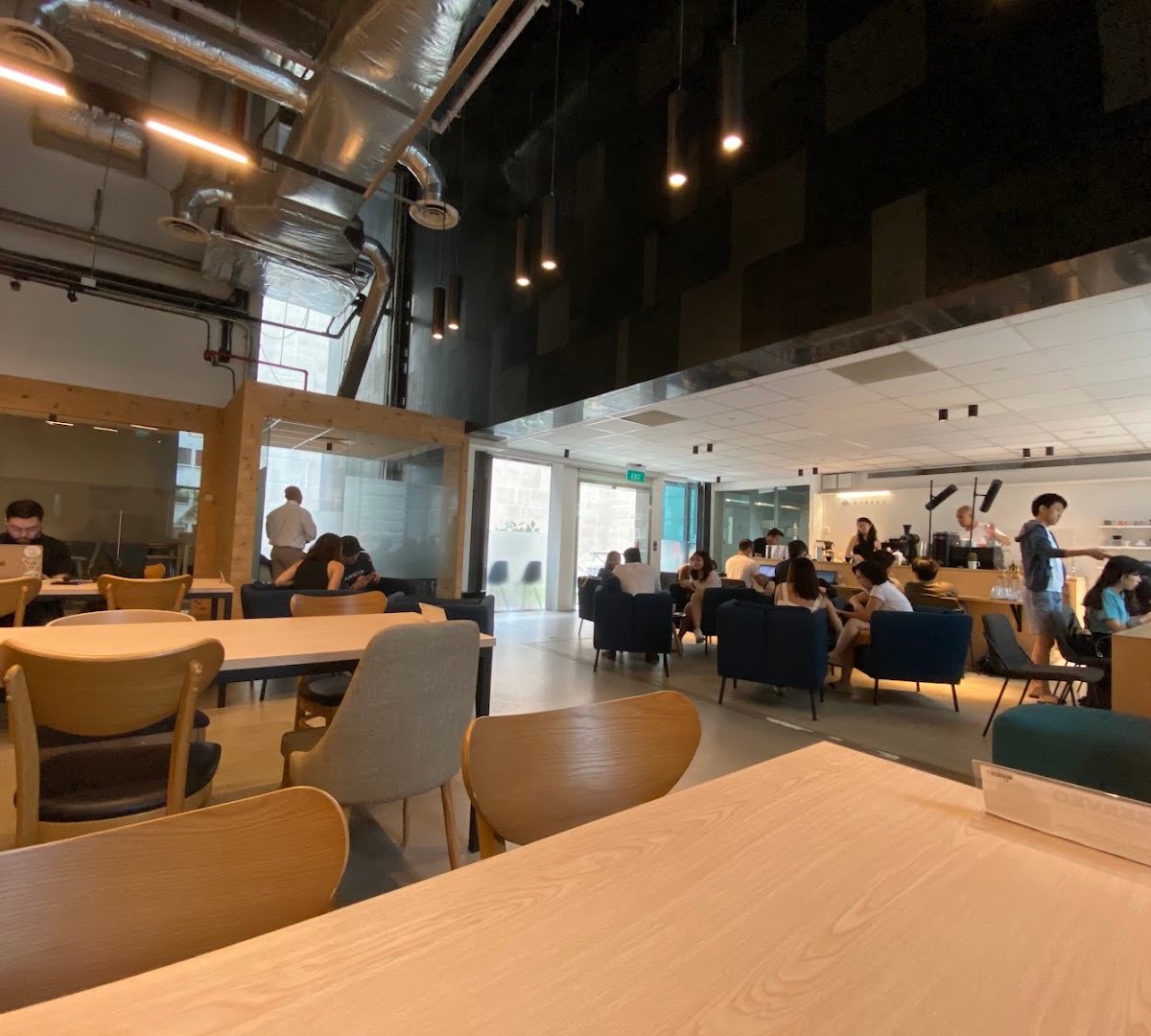 Interior of Kurasu Singapore, specialty coffee shop in Singapore