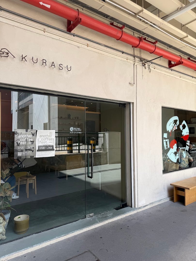 Storefront of Kurasu Singapore, specialty coffee shop in Singapore