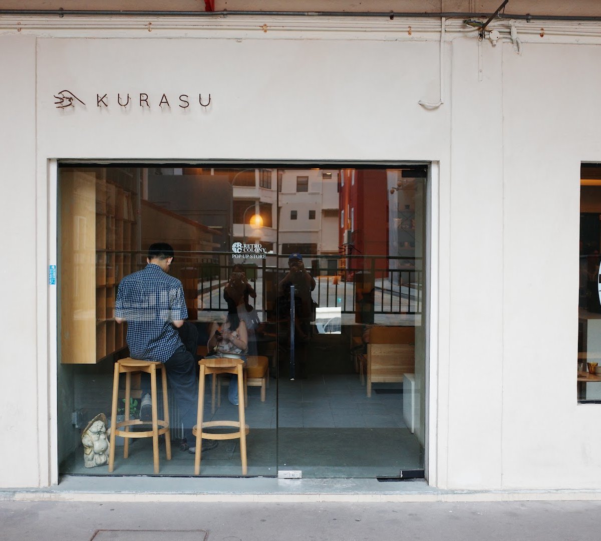 Storefront of Kurasu Singapore, specialty coffee shop in Singapore