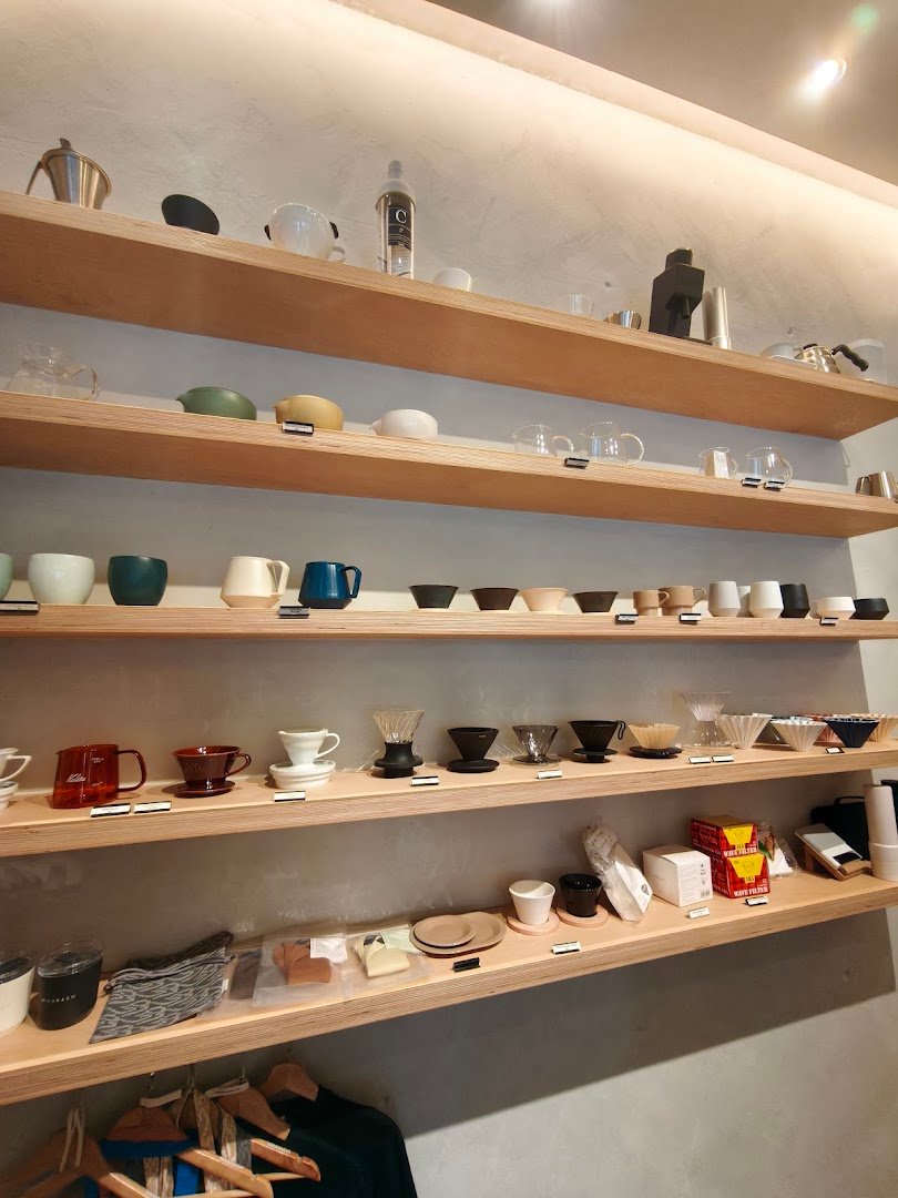 Interior of Kurasu Singapore, specialty coffee shop in Singapore