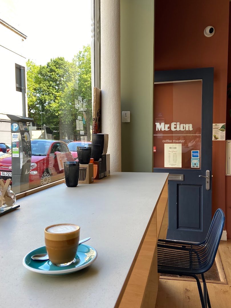 Interior of Mr Eion - Coffee Roaster, specialty coffee shop in Edinburgh