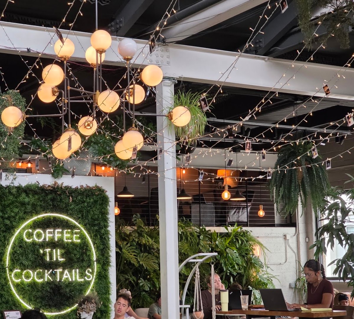 Interior of Parlor Public House, specialty coffee shop in Indianapolis