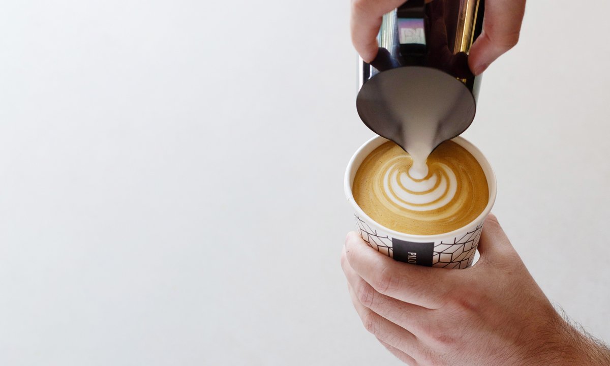 Coffee at Pilot Coffee Roasters, specialty coffee shop in Toronto