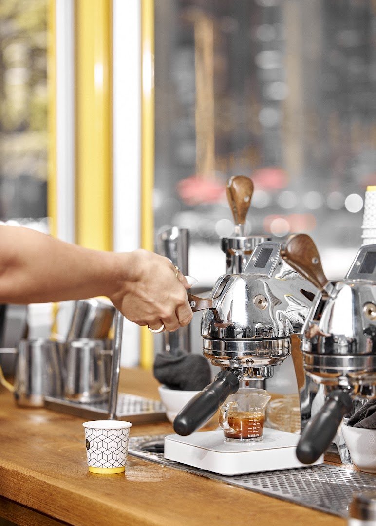 Coffee at Pilot Coffee Roasters, specialty coffee shop in Toronto