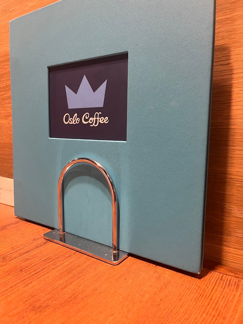 Signage at Oslo Coffee, specialty coffee shop in Tokyo