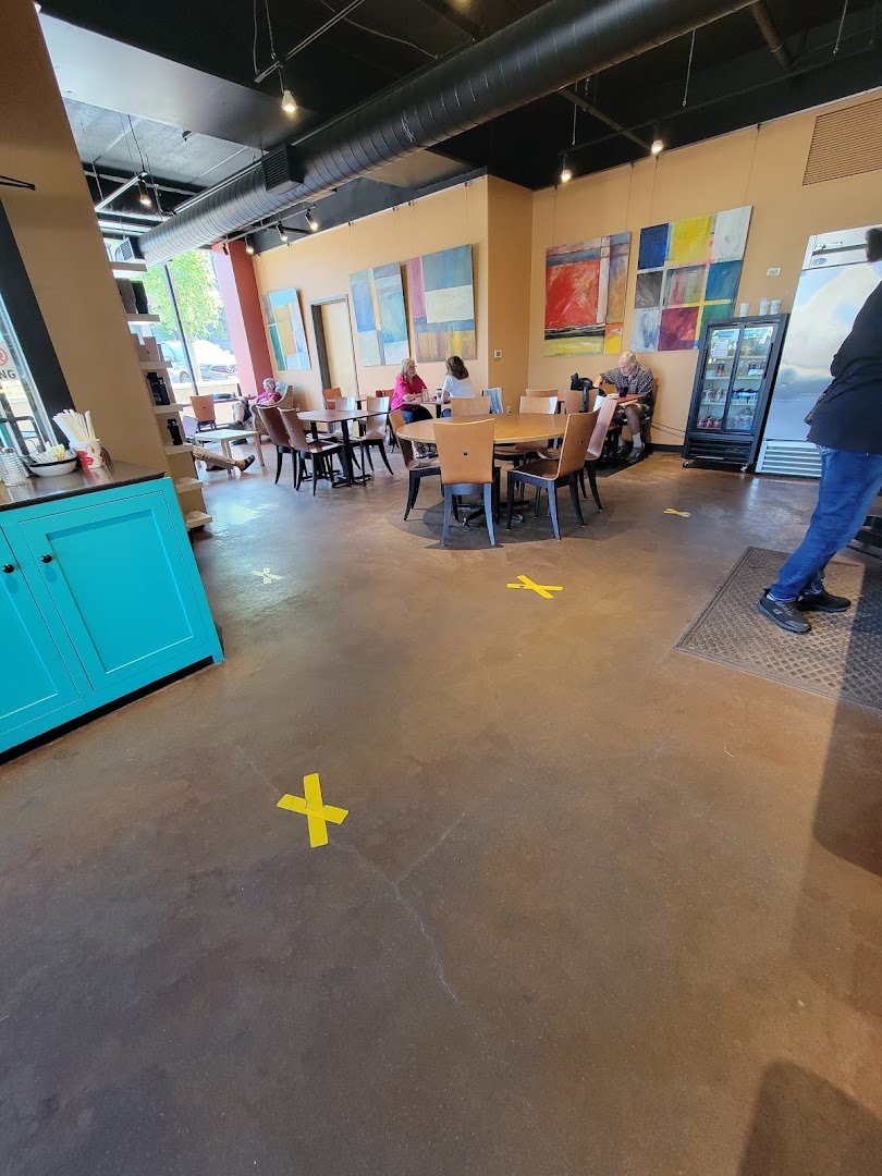 Interior of EVP Coffee University Row, specialty coffee shop in Madison