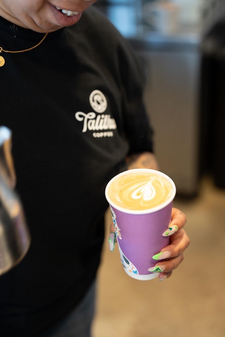 Coffee at Talitha Coffee Roasters, specialty coffee shop in San Diego