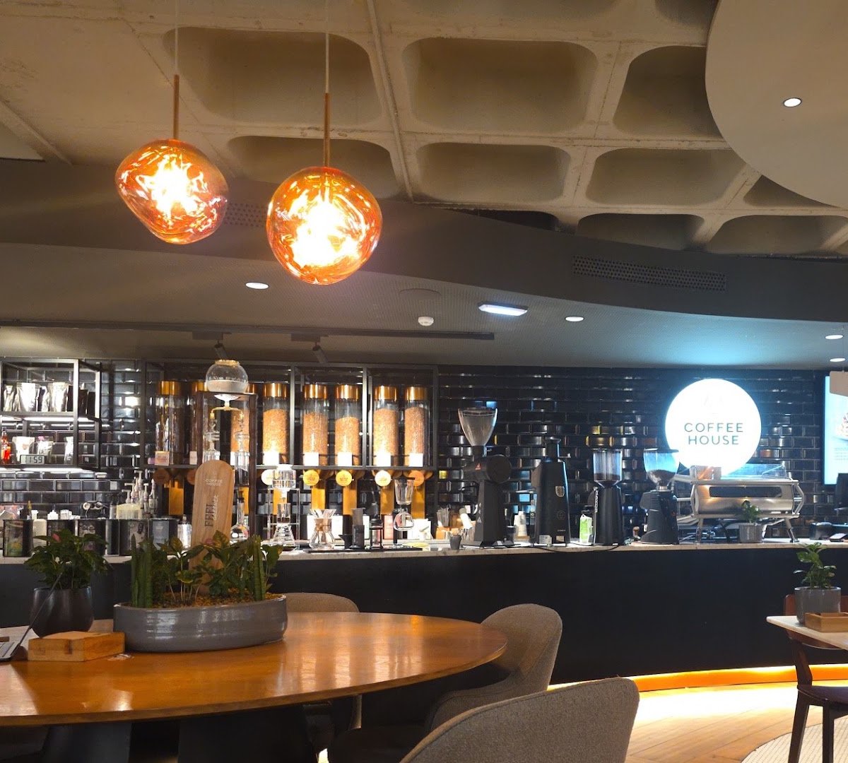 Interior of Delta Coffee House - Avenida da Liberdade, specialty coffee shop in Lisbon