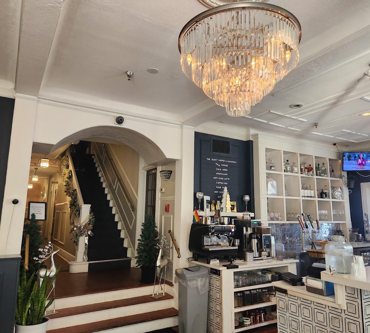 Interior of The Scott, specialty coffee shop in Tampa-St. Petersburg